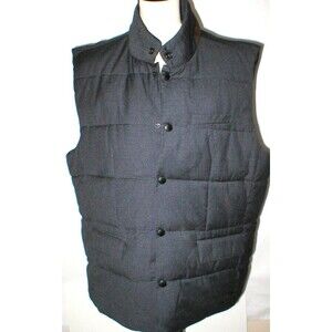 New  XXL Mens Very Nice Vest Michael Kors Dark Gray Jacket Warm Faux Suede Trim